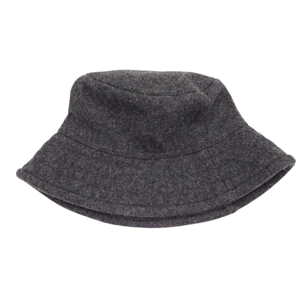 Eddie Bauer Wool Blend Bucket Hat Gray One Size Unisex Adult Cap Warm Outdoor